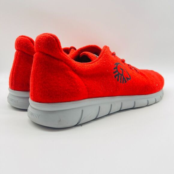 Giesswein Shoes Mens EU 46 US 13 Red Wool Merino Runner Lace Up Casual Sneakers - Picture 8 of 12